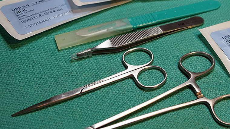 Suturing and removal of sutures
