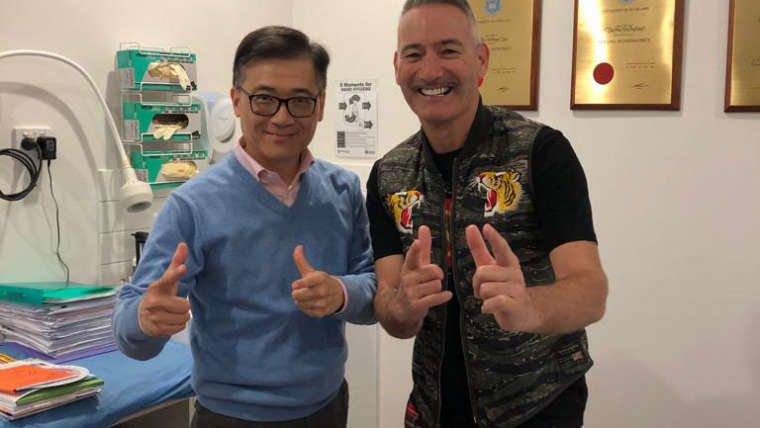 Happy to have Anthony from the Wiggles to come to visit our Dr Anthony! Good show the Wiggles 2018 Adelaide tour!